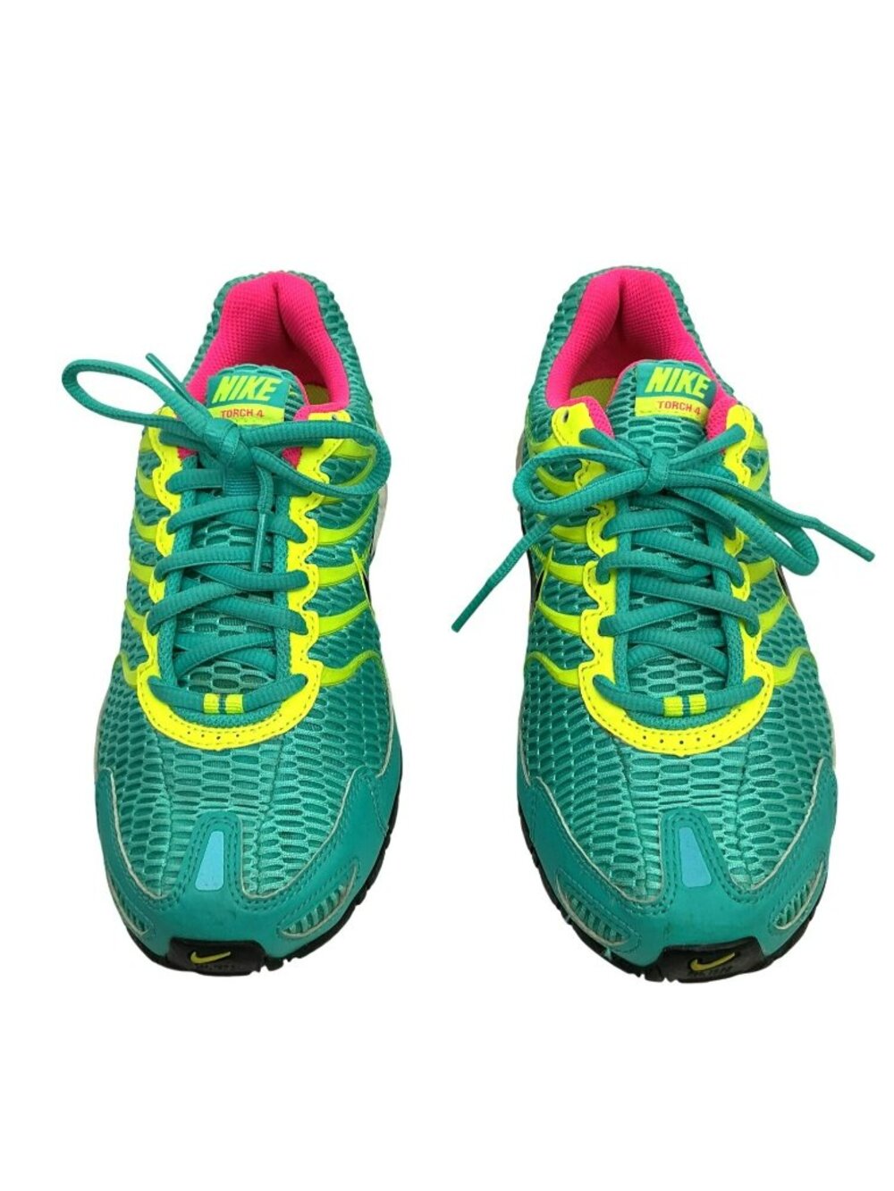 Nike Air Max Torch 4 Running Shoes Sneakers Womens 7.5 Teal/Yellow/Pink - Picture 2 of 10